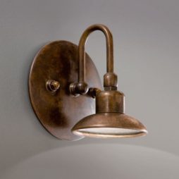Nástěnná mosazná lampa Linea Giuiletta od Aldo Bernardi